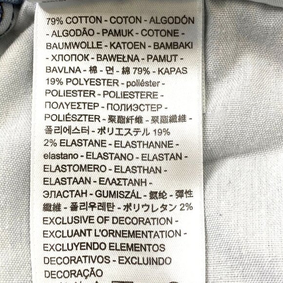 Levi's 721 Womens size 28 High Rise Skinny Stretch Denim Jeans Raw Hem Blue - Picture 11 of 14